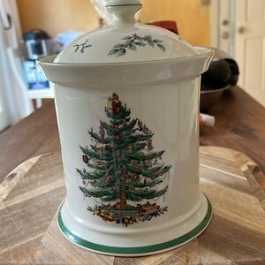 Spode Christmas Cookie Jar